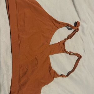 Knotted Strap Bralette in Warm Orange SKIMS